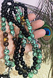 Чітки вирвиці з тигровим оком, чорним оніксом і цозитом 108 намистин, від студії LadyStyle.Biz, фото 2