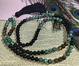 Чітки вирвиці з тигровим оком, чорним оніксом і цозитом 108 намистин, від студії LadyStyle.Biz, фото 3