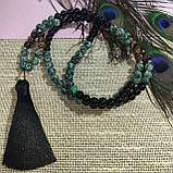 Чітки вирвиці з тигровим оком, чорним оніксом і цозитом 108 намистин, від студії LadyStyle.Biz, фото 5