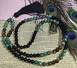 Чітки вирвиці з тигровим оком, чорним оніксом і цозитом 108 намистин, від студії LadyStyle.Biz, фото 7