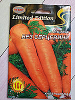 Семена моркови Среднепоздний сорт Без сердцевины большая пачка 10 г НК ЭЛИТ