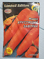 Семена моркови Среднепоздний сорт Хрустящий завтрак большая пачка 10 г НК ЭЛИТ