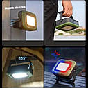 Потужний портативний сонячний світлодіодний LED ліхтар — Power bank для кемпінгу maxxar SJ-M3, фото 8