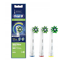 Насадки Oral-B CrossAction EB50RB (3 шт) на зубні щітки браун насадка орал би крос екшн для елетрощітки