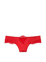 Трусики Victoria's Secret стринги красные / Micro Lace Inset Thong Panty