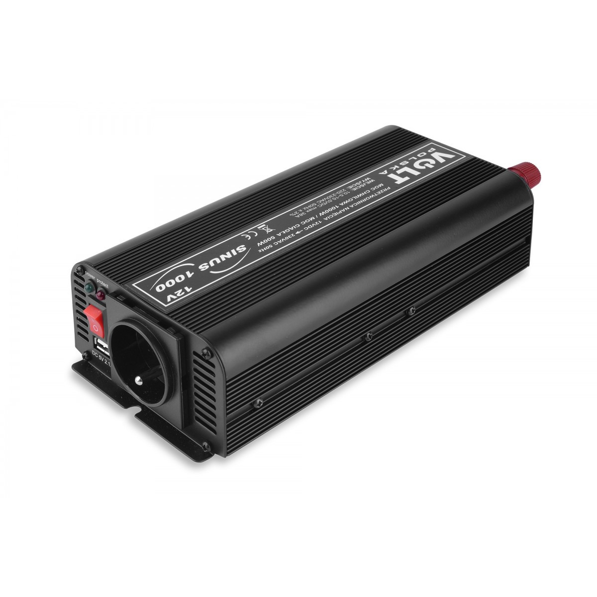 Перетворювач напруги Volt SINUS 12/230V (500/1000W) чиста синусоїда (для котла) інвертор