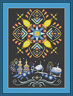 Набір для вишивки хрестиком Little stitch Різдвяна зірка