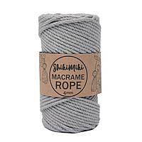 Еко шнур Shikimiki Rope 4mm, колір Сірий меланж