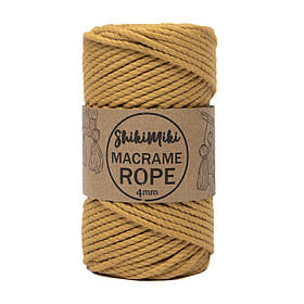 Еко шнур Shikimiki Rope 4mm, колір Гірчичний