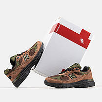 Чоловічі Кросівки New Balance 993 Brown Khaki / Нью Беланс 993 Коричневі з Хакі, фото 6