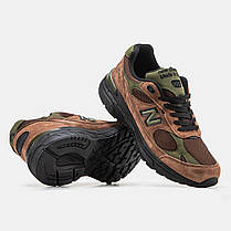 Чоловічі Кросівки New Balance 993 Brown Khaki / Нью Беланс 993 Коричневі з Хакі, фото 4