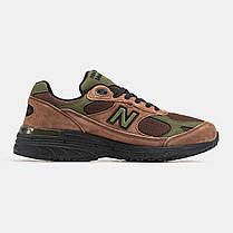 Чоловічі Кросівки New Balance 993 Brown Khaki / Нью Беланс 993 Коричневі з Хакі, фото 3