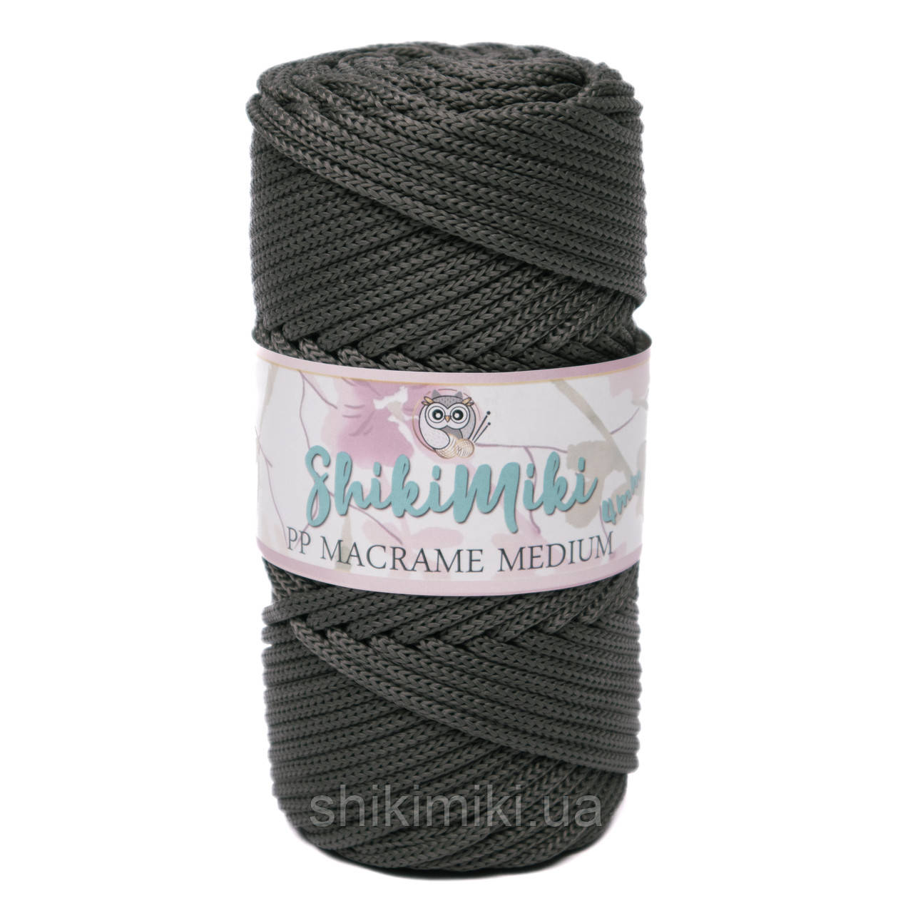 Трикотажний шнур PP Macrame Medium, колір Графіт