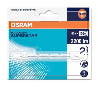 Лампа галогенна лінійна 230v 120w OSRAM 64696 R7s, фото 1