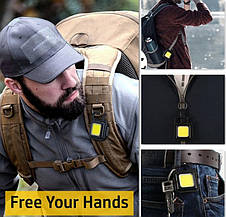 Світлодіодний ліхтарик, брелок, відкривачка на магніті cob rechargeable keychain light, фото 3