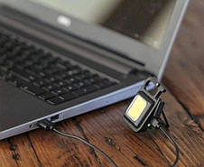 Світлодіодний ліхтарик, брелок, відкривачка на магніті cob rechargeable keychain light, фото 4