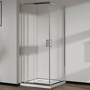 Скляна душова кабіна AVKO Glass RDR06, 190х90х90 Chrome перегородка для душу