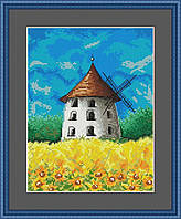 Набір для вишивки хрестиком Little stitch Млин