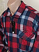 Сорочка тепла чоловіча на хутрі Dunauone vdm-0019 класична червона картата на блискавці чоловіча сорочка 4XL, фото 6
