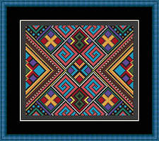 Набір для вишивки хрестиком Little stitch Гуцульські вітражі №1