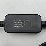 Кабель живлення USB 5V - DC 12V до 2а (з перетворювачем) новий, фото 2