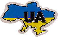 Наклейка на авто &apos;&apos;Карта Украины&apos;&apos; АРК Эконом