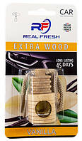 Ароматизатор Real Fresh Extra wood Vanilla (Ваниль) 5 мл флакон на зеркало