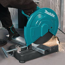Монтажна пила по металу (труборіз) Makita LW 1401 : 2000 Вт, 355мм пила торцювальна по металу, відрізний верстат, фото 5