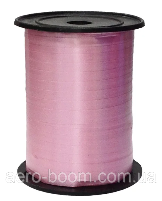 Стрічка для кульок яскраво-рожева пудра, 5мм*300м