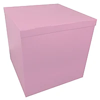 Коробка-сюрприз для кульок 70*70*70см рожева