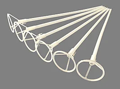 Паличка біла з прозорим тримачем 50 см для для Bubbles (баблс)