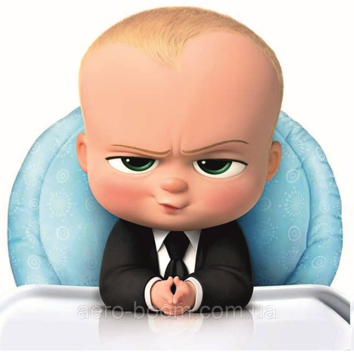 Наклейка на повітряну кулю Бос молокосос, фото 1