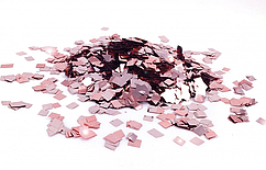 Конфеті "Квадратик" рожеве золото, 50 г