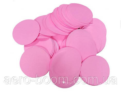Конфетті "Кружечки" 2,3 см рожеве, 50 г