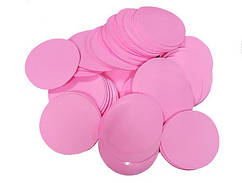 Конфетті "Кружечки" 2,3 см рожеве, 50 г