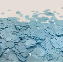 Конфеті "Кружечки" 1,2 см ніжно-блакитне, 50 г