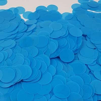 Конфетті "Кружечки" 1,2 см блакитне, 50 г