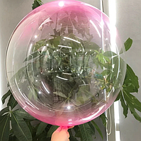 Bubble Бабл прозорий (КНР) 18" (45 см) рожевий