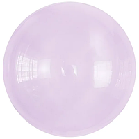 Bubble Бабл прозорий (КНР) 18" (45 см) фіолетовий