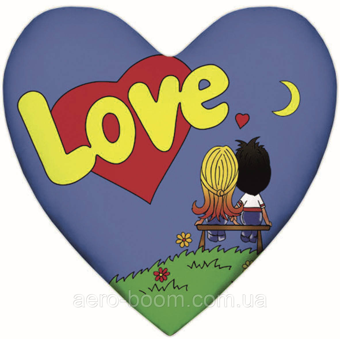 Наклейка на повітряну кулю "Love", фото 1