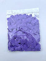 Конфетті "Квадратик фіолетовий" з вологостійкого тішью 50 г