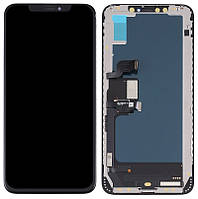 Дисплей Apple iPhone XS Max с тачскрином и рамкой, оригинал (Service Pack), Black