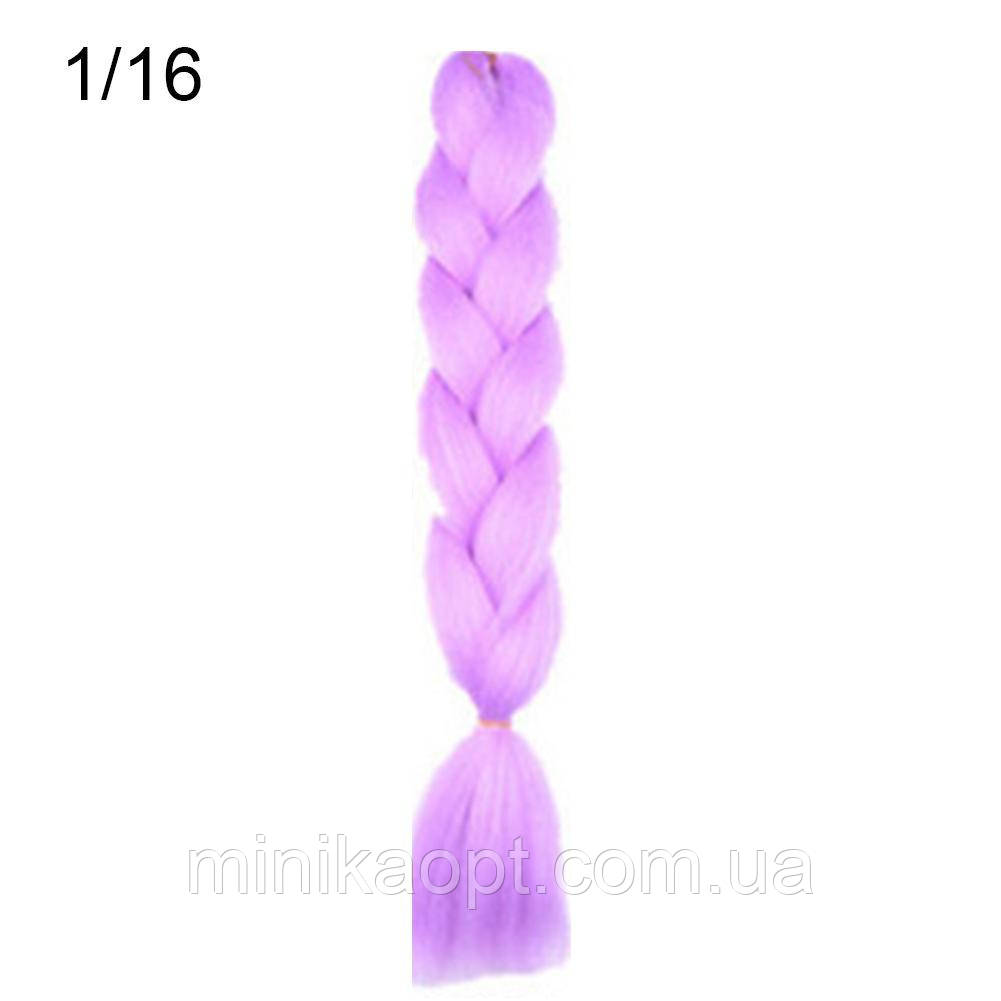 Канекалон однокольоровий 60 см світло-фіолетовий