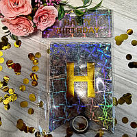 Гірлянда паперова Happy Birthday" голографія срібло