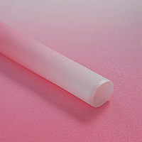 Плівка (калька) в листах "Омбре з блискітками рожево-біле", 60 см х 58 см, 5 листів