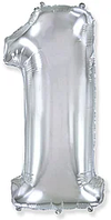 Фольгована цифра Flexmetal 40"(100 см) Срібло 1