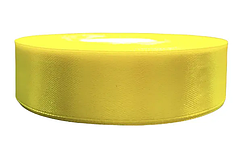Стрічка атласна 2,5 см ( 33 МЕТРИ ) Жовта лимон