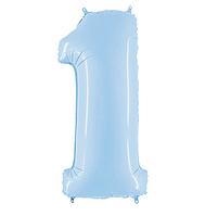 Фольгована цифра Flexmetal 40"(100 см) Пастель блакитна 1