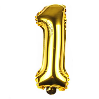 Фольгована цифра КНР 16" (40 см) Золото 1