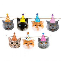 Гірлянда паперова "Котики"